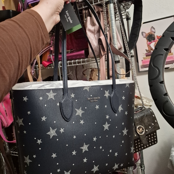 Kate Spade Dark Blue Starry Tote - Picture 1 of 4